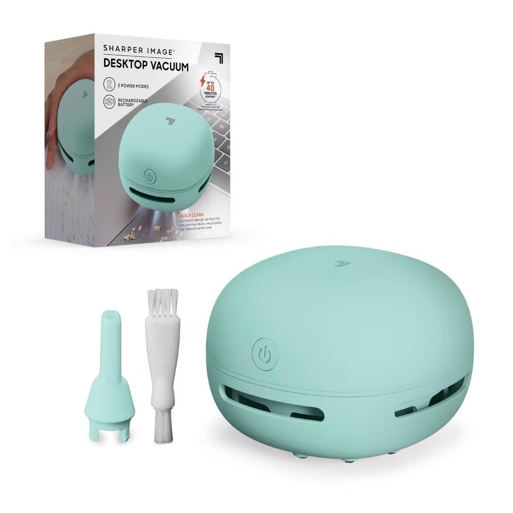 Sharper Image Desktop Vacuum - Mint